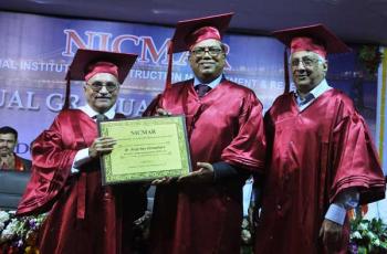 NTPC CMD addresses students at NICMAR in Pune